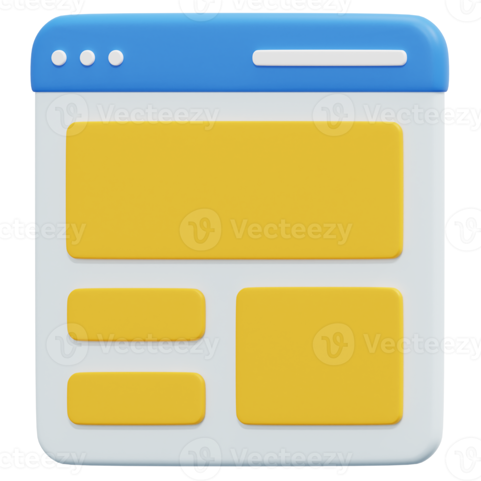 ilustración de icono de renderizado 3d de diseño png