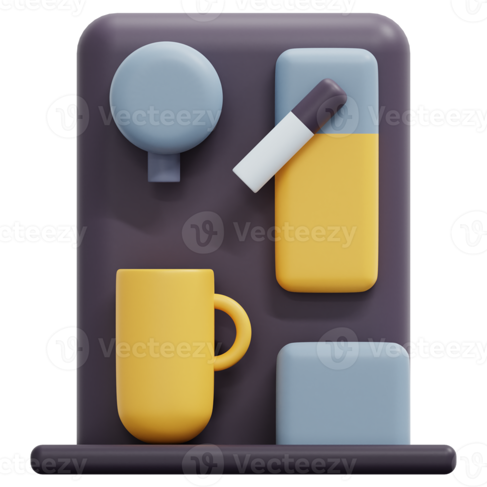 coffee machine 3d render icon illustration png