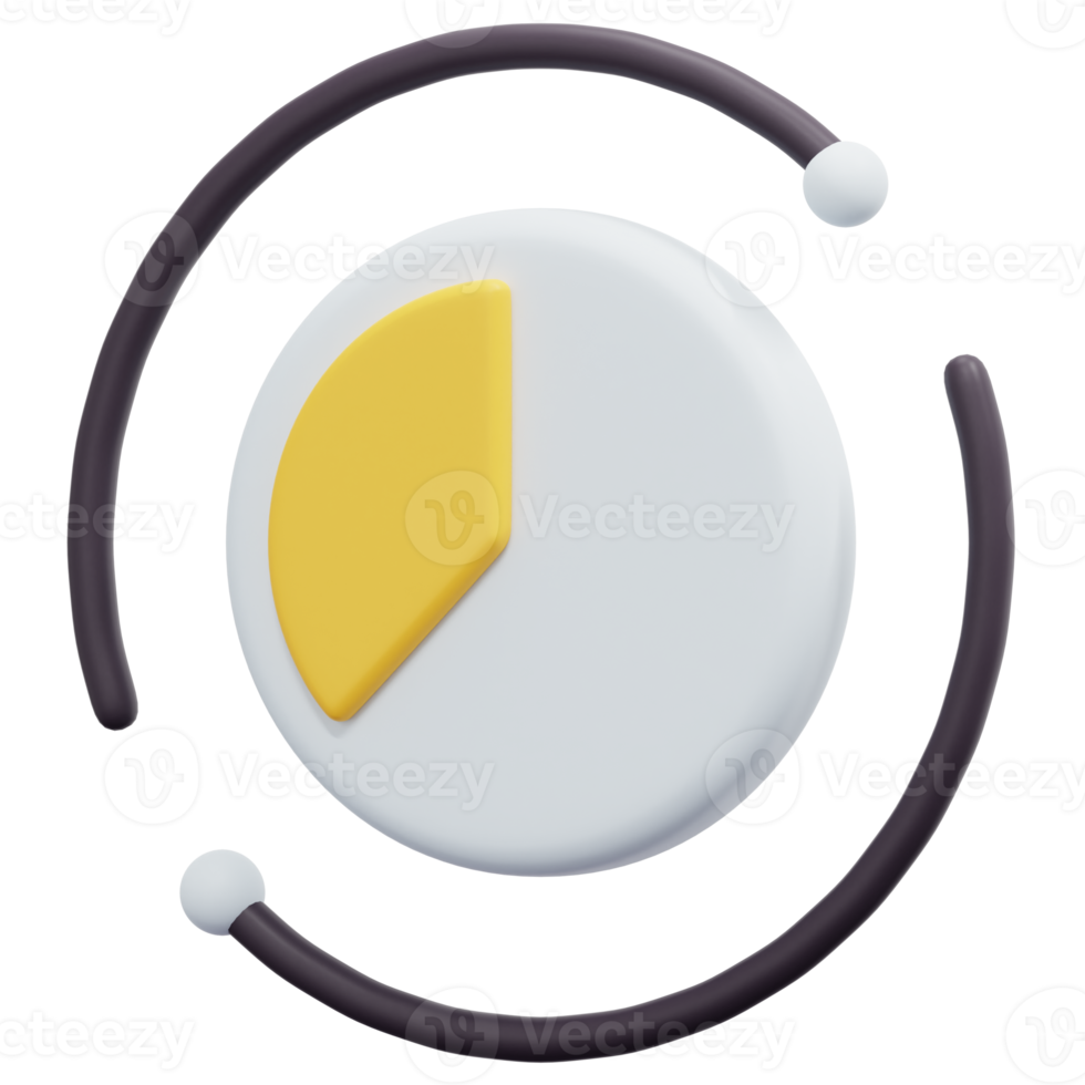 ilustração de ícone de renderização 3d de tempo png