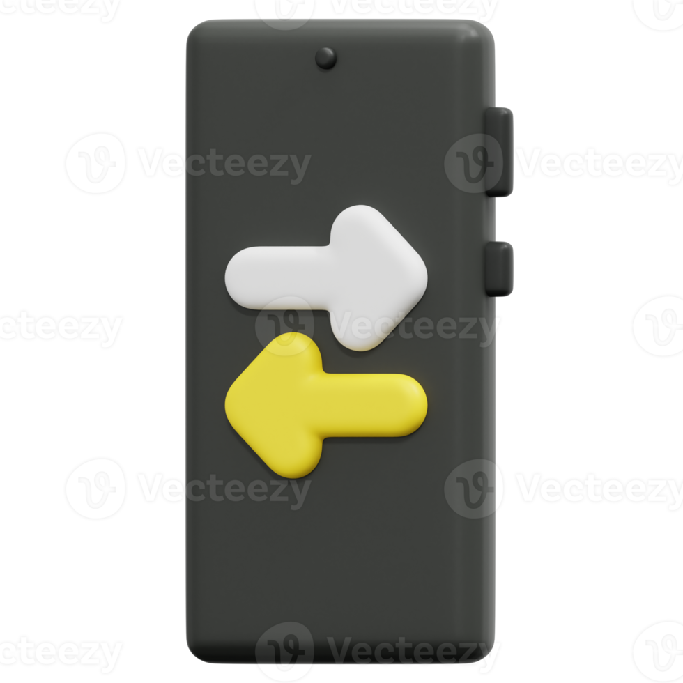 transfer 3d render icon illustration png