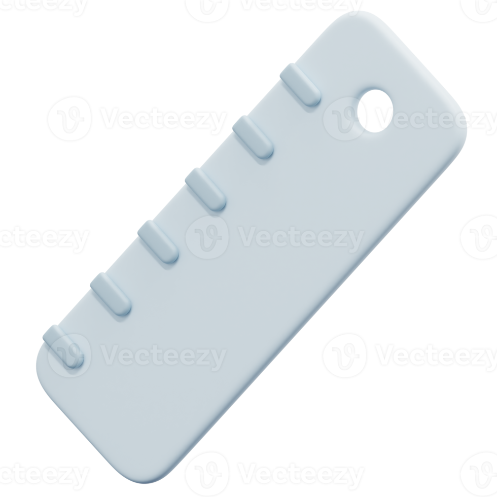 ruler 3d render icon illustration png