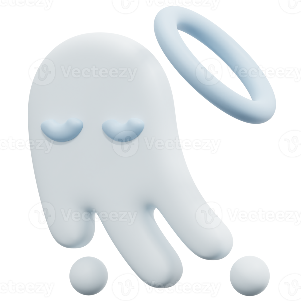 fantasma 3d render icono ilustración png