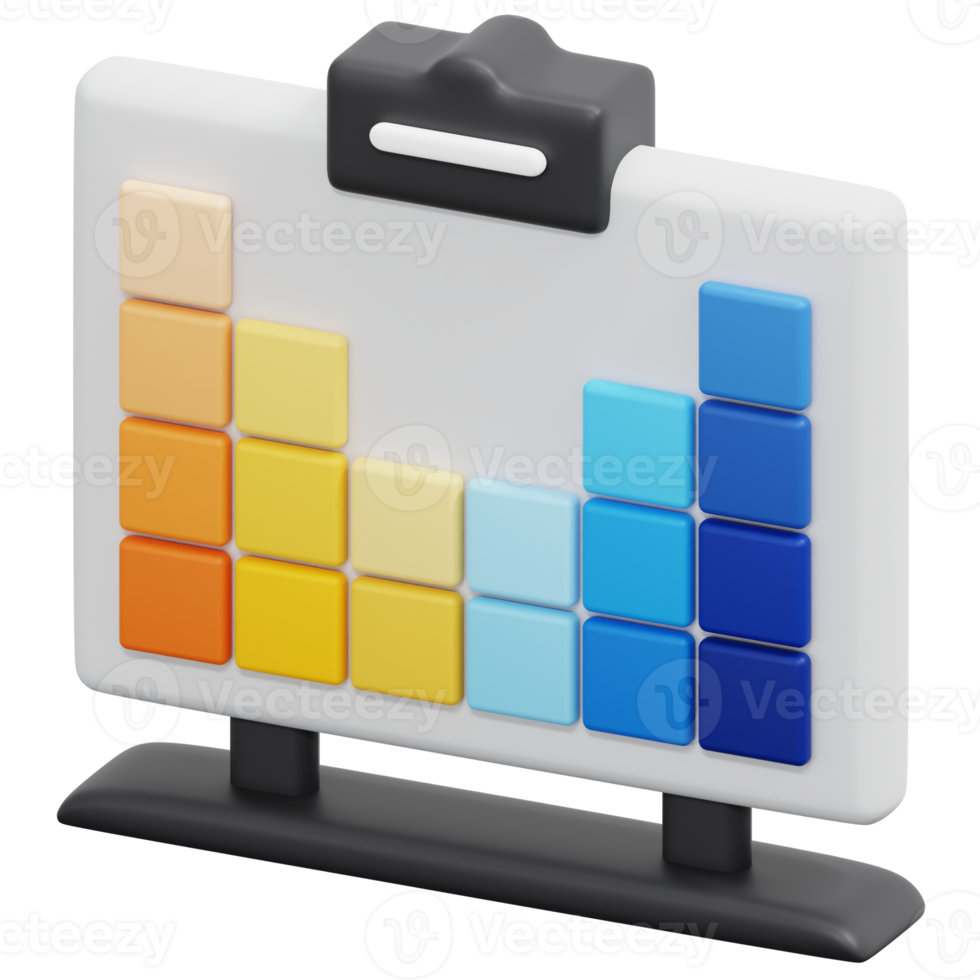 periodic table 3d render icon illustration png