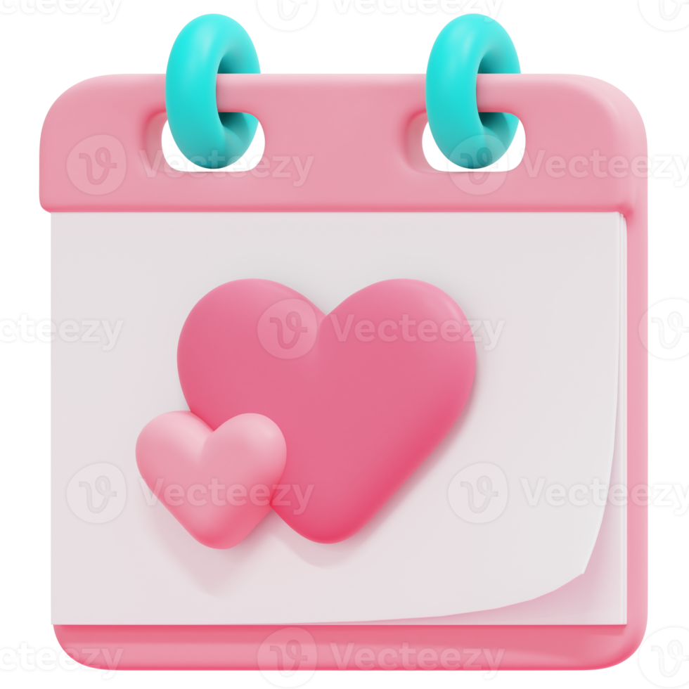 kalender 3d geven icoon illustratie png