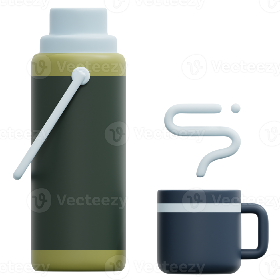hot drink 3d render icon illustration png