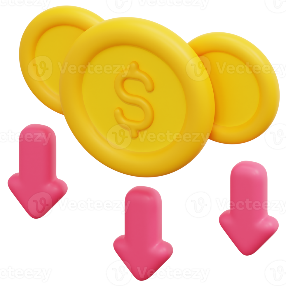 low price 3d render icon illustration png