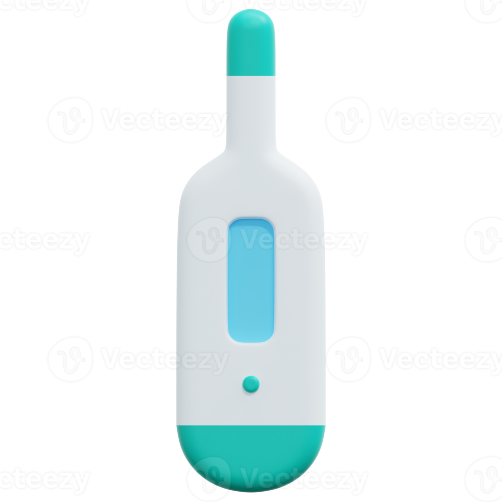 thermometer 3d render icon illustration png
