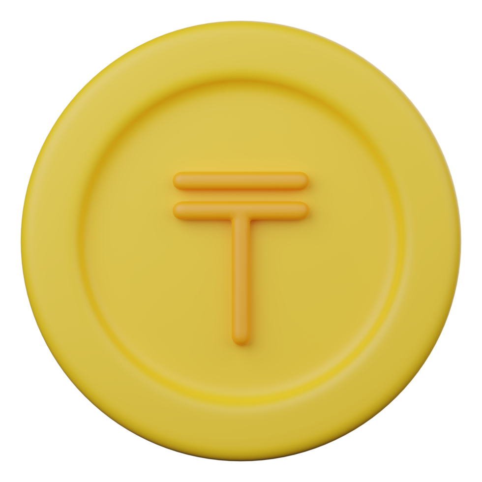 tenge coin 3d icon png