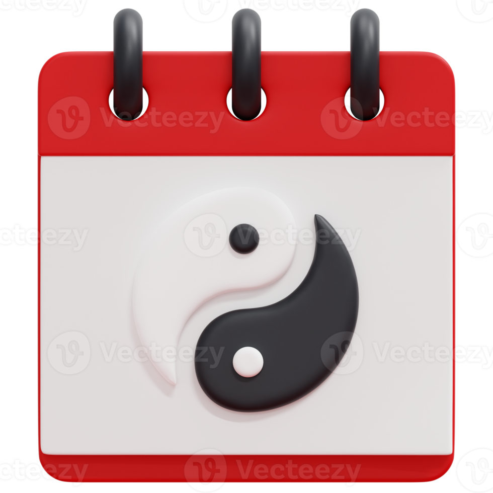illustration de l'icône de rendu 3d du nouvel an chinois png