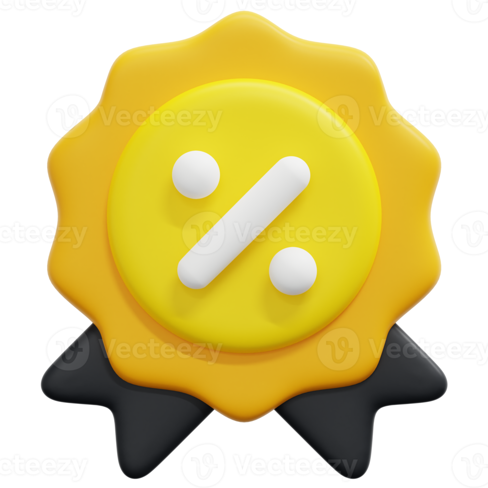 discounts 3d render icon illustration png