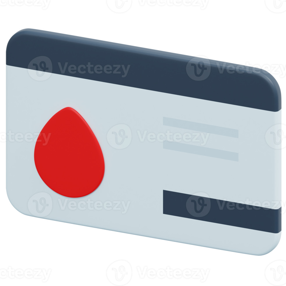 bloed schenker kaart 3d geven icoon illustratie png
