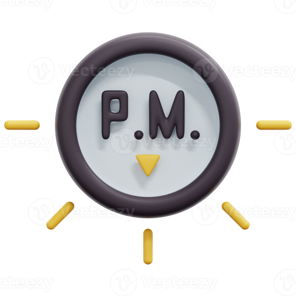 pm 3d render icon illustration png