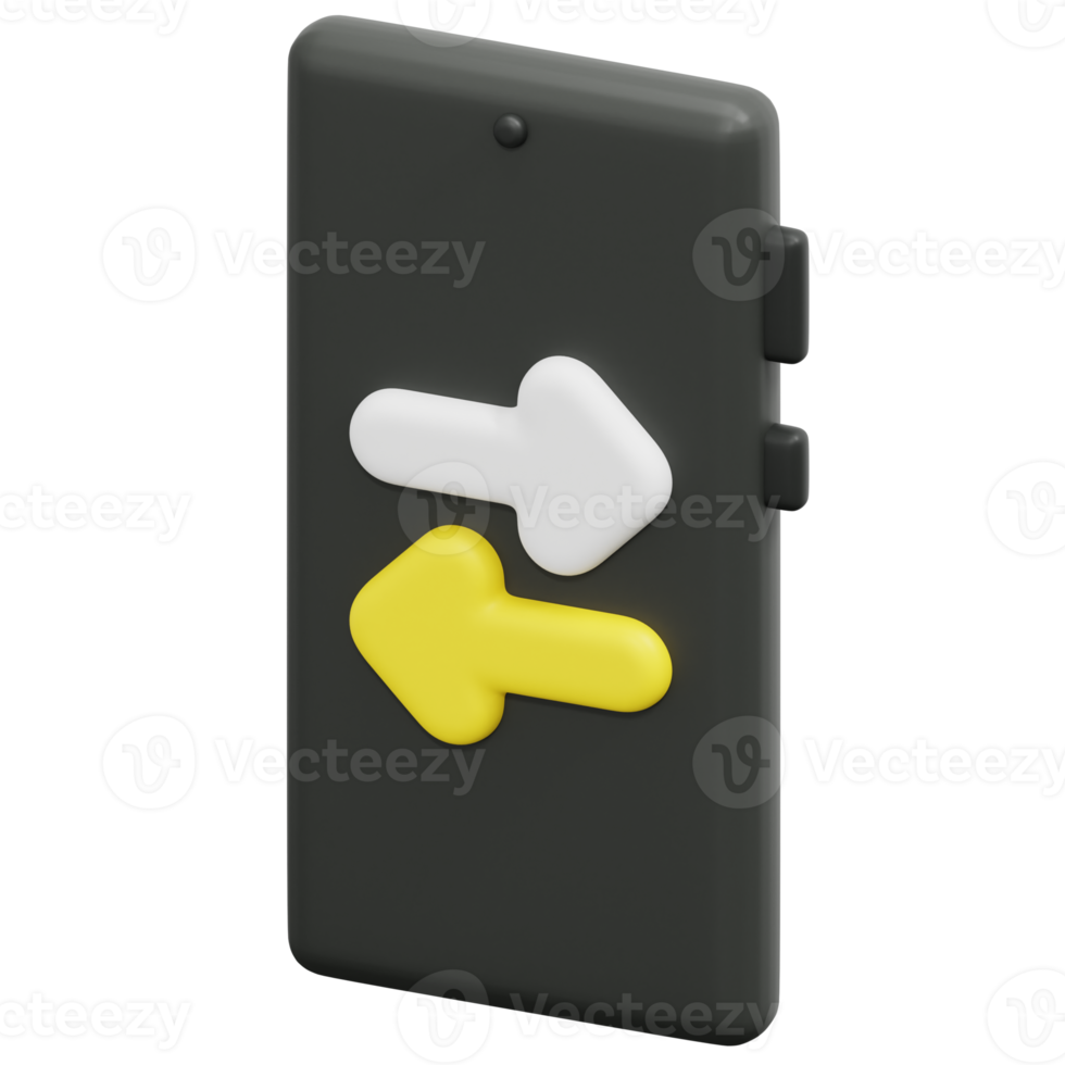 transfer 3d render icon illustration png