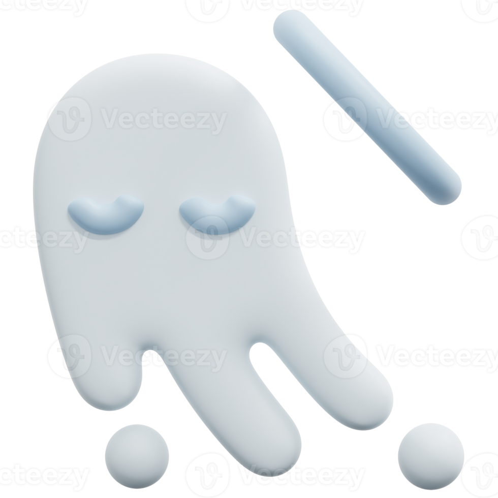 fantasma 3d render icono ilustración png