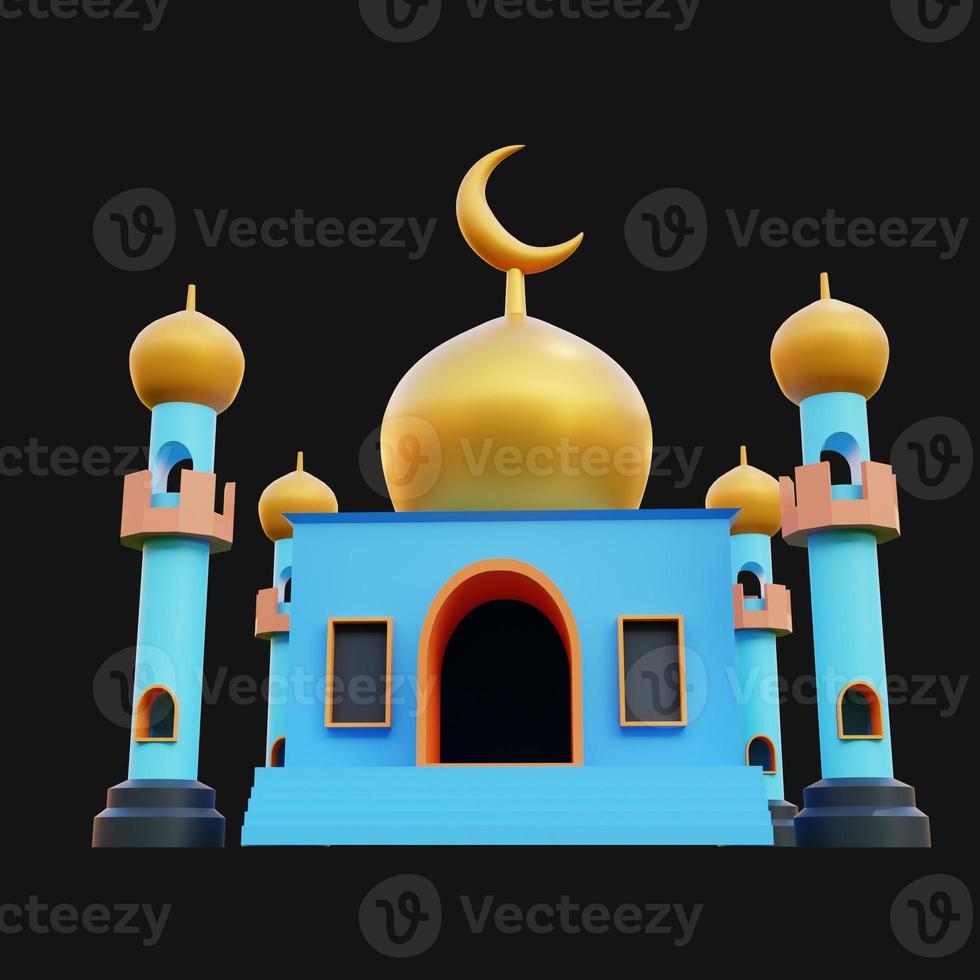 3d render illustration mosque photo