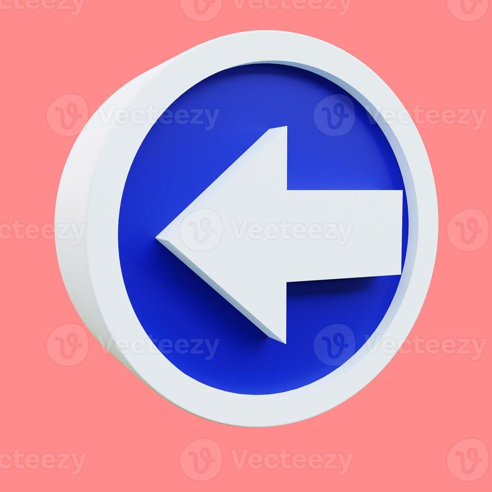 3d render illustration traffic sign photo