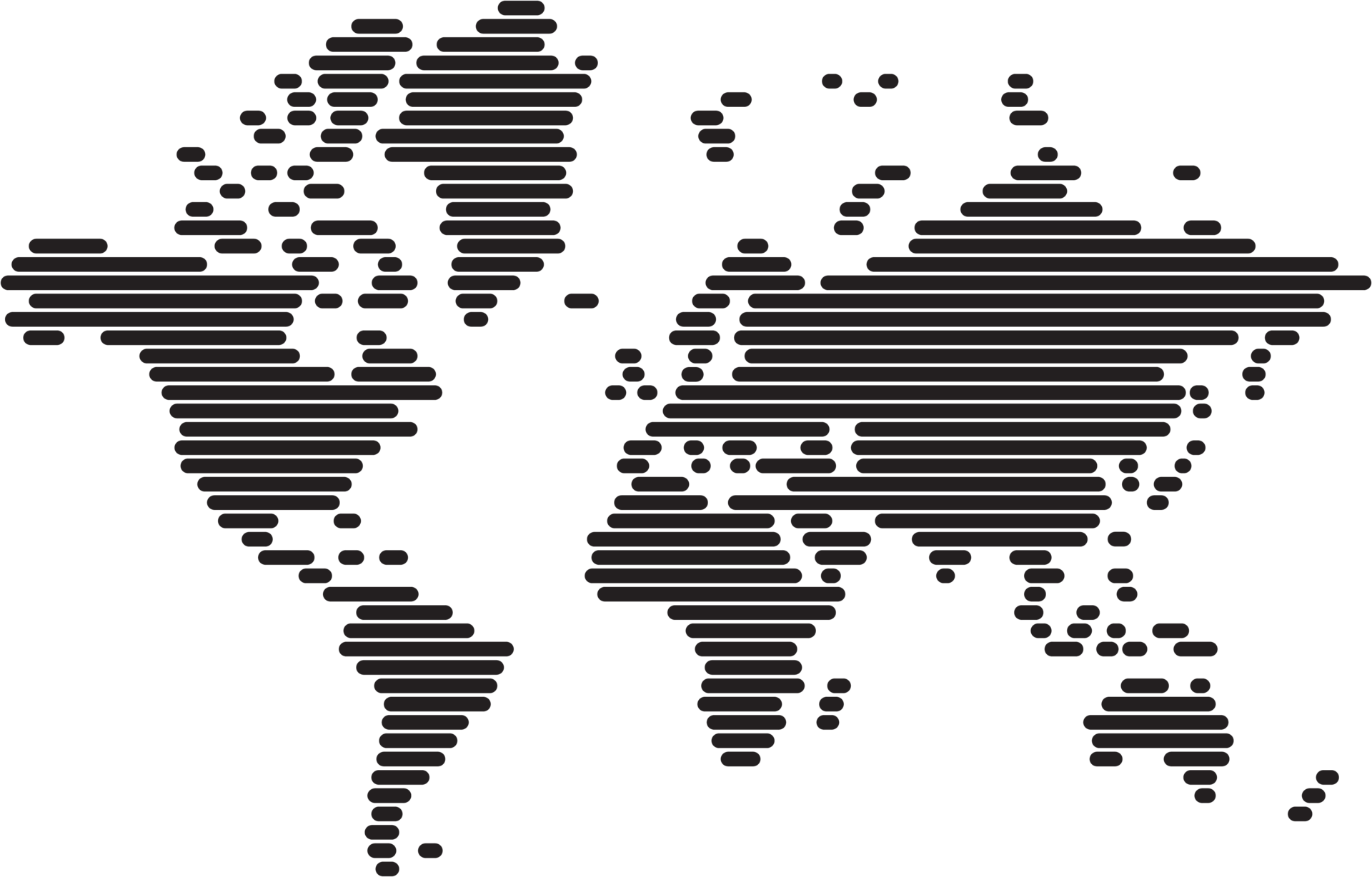 Polygonal vector world map on transparent background. 11651342 PNG