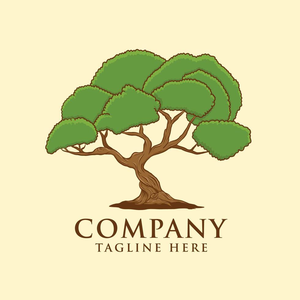 diseño de vector de logotipo de árbol