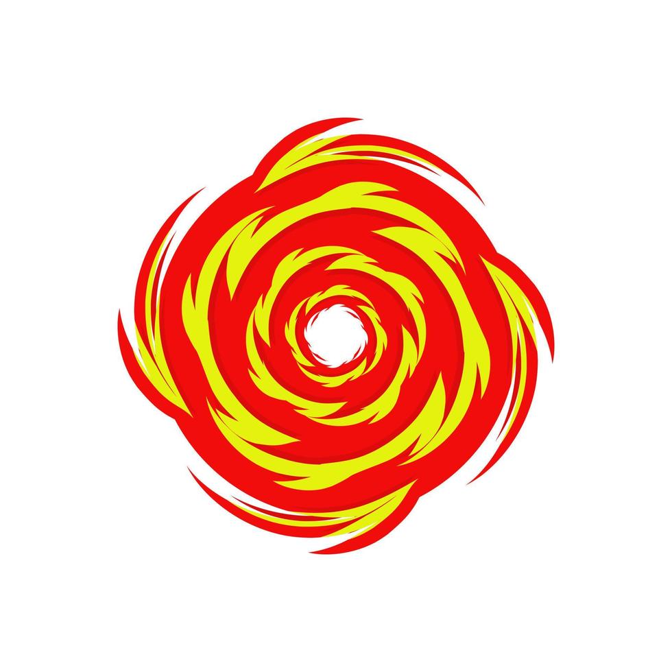 Hurricane symbol. Typhoon, storm, twister, vortex illustration design in abstract style. vector