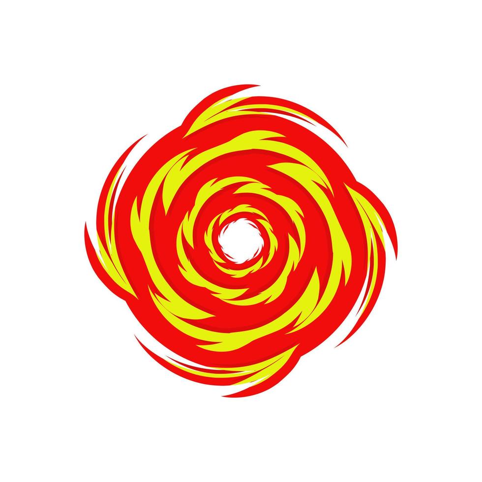 Hurricane symbol. Typhoon, storm, twister, vortex illustration design in abstract style. vector