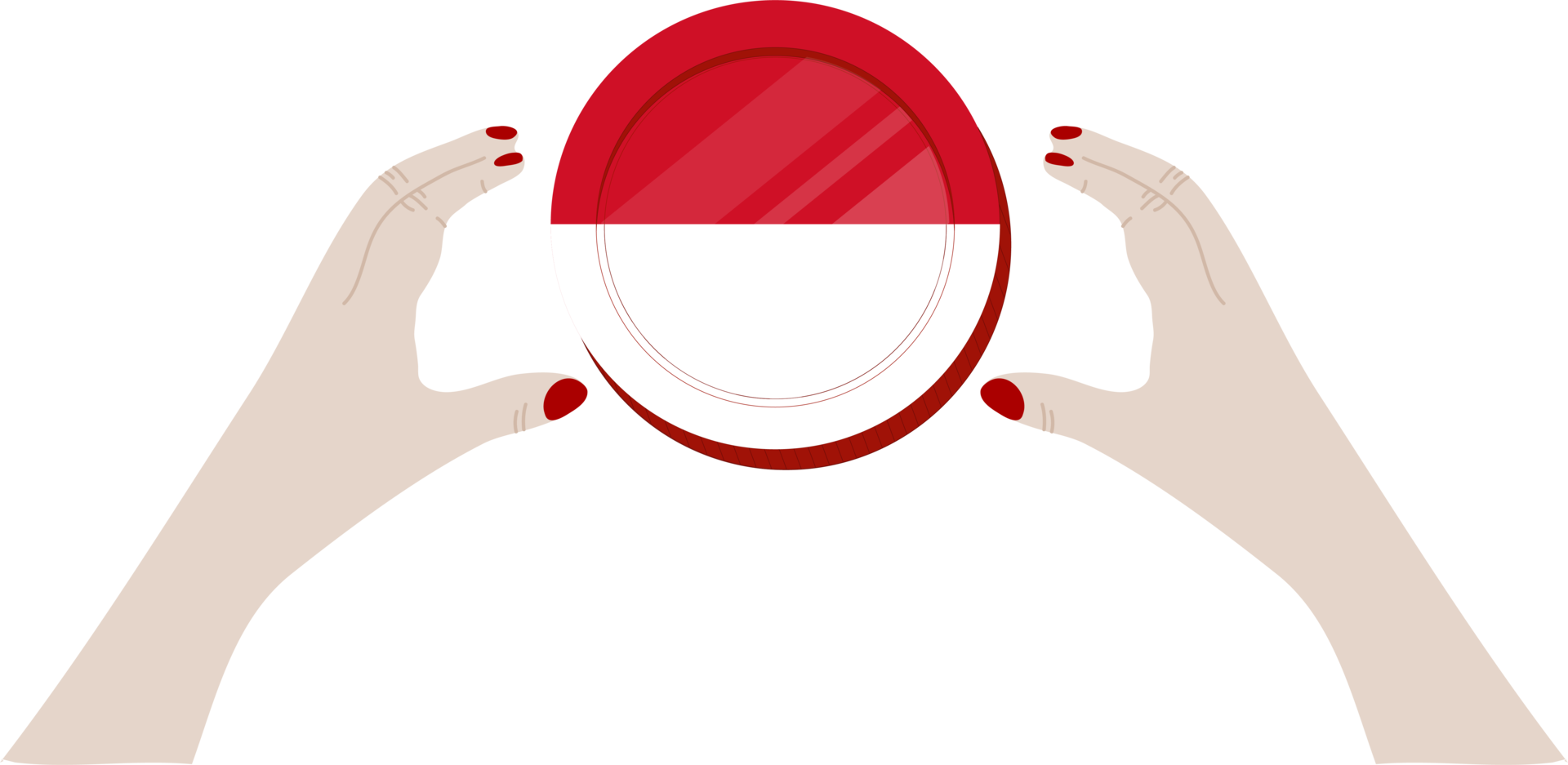 indonesiska flagga hand tecknad.indonesisk rupiah hand dragen png