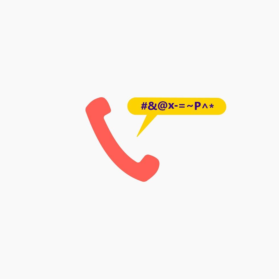 Complain by phone illustration vector