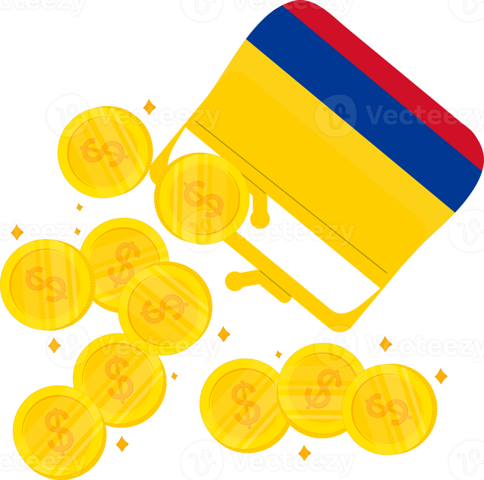 colombia flagga hand ritade, colombianska peso hand dragen png