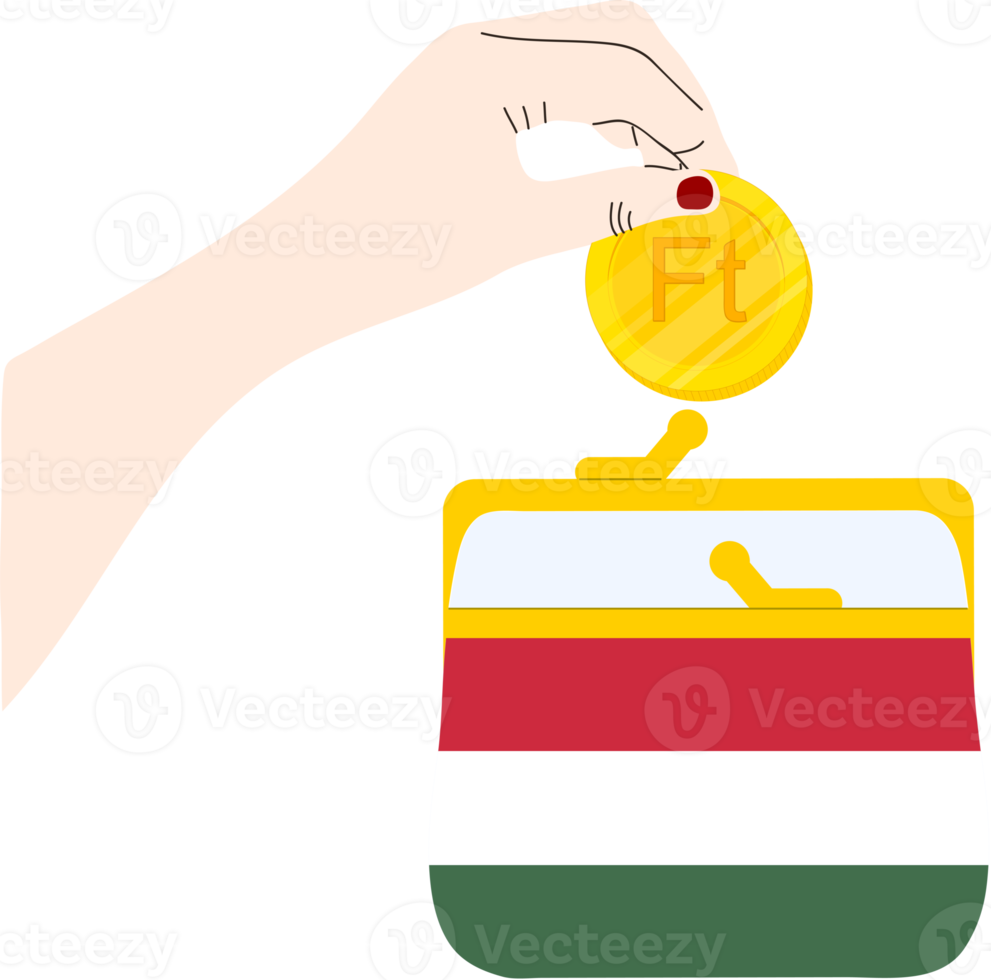 Hungarian Flag hand drawn,Hungarian forint hand drawn png