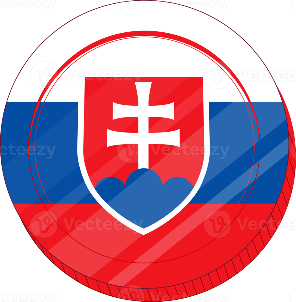 Slovakia hand drawn flag, Slovak koruna hand drawn png