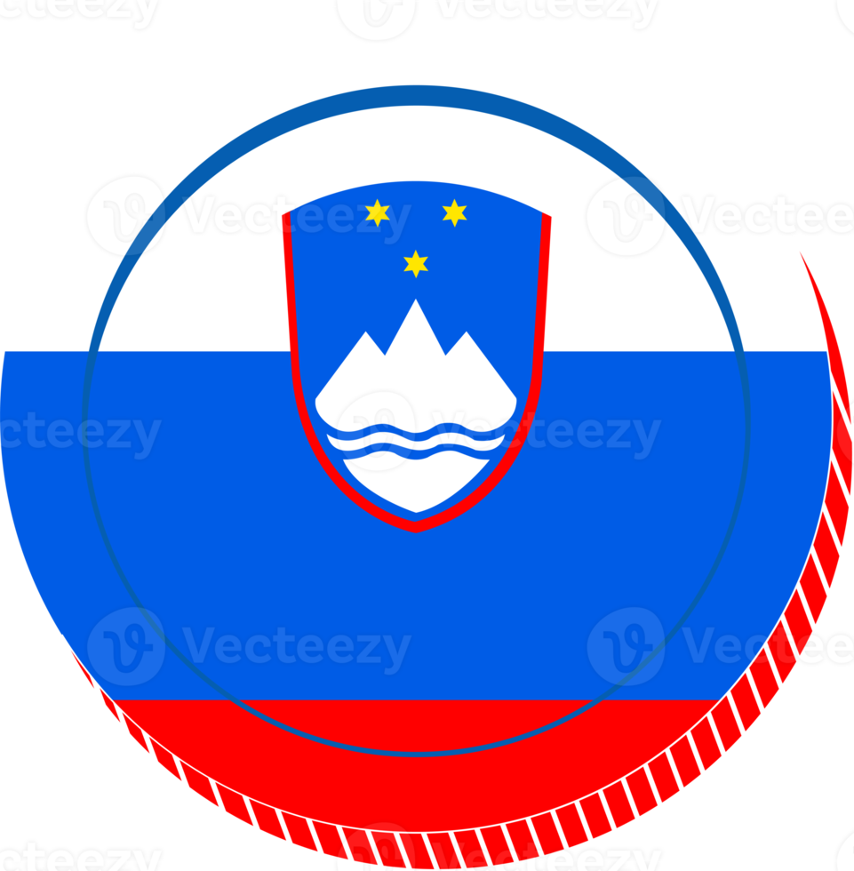 Slovenië hand- getrokken vlag, EUR hand- getrokken png