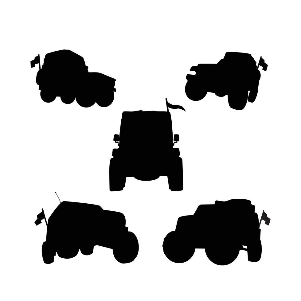 jeep silueta deporte vector