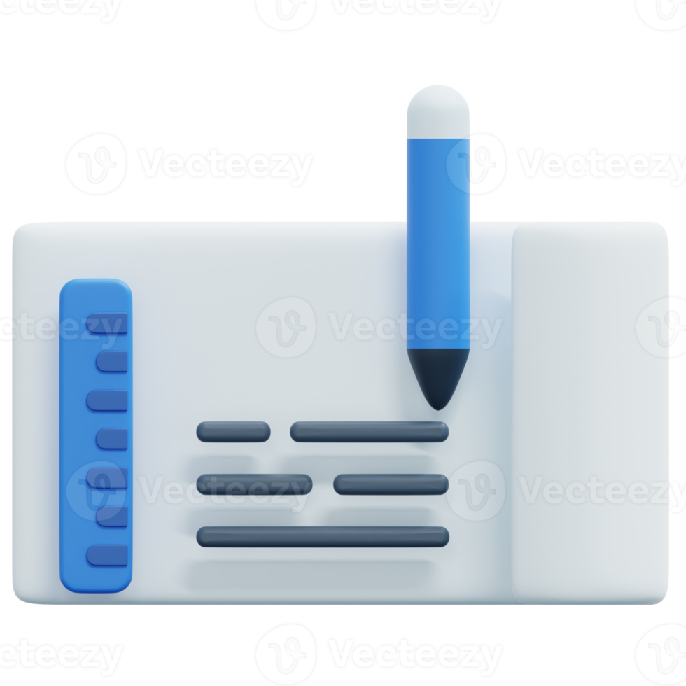 ilustración de icono de renderizado 3d prototipo png