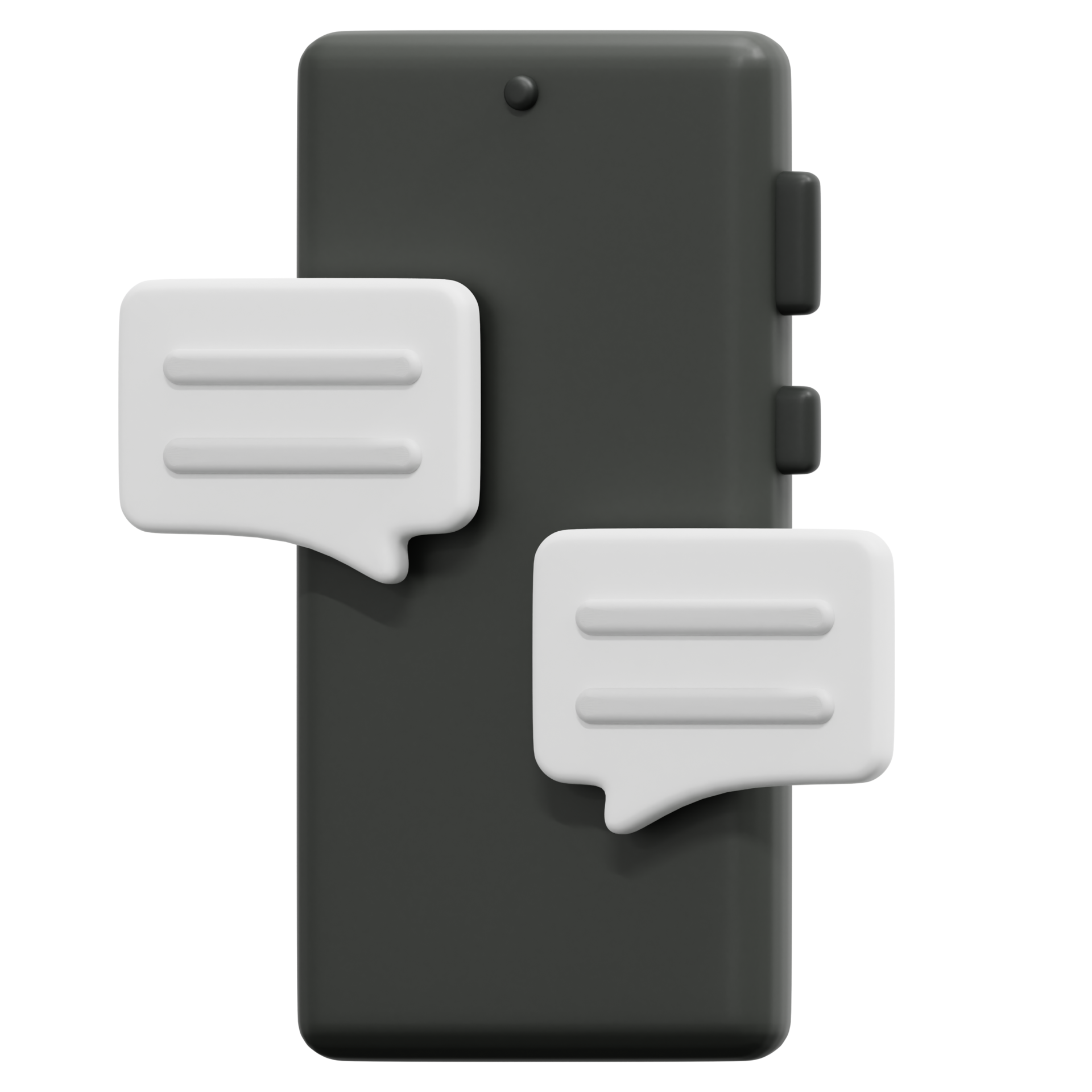 chat box 3d render icon illustration 11651782 PNG