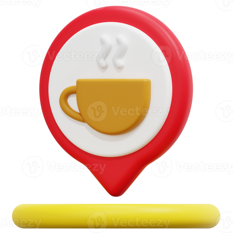 coffee 3d render icon illustration png