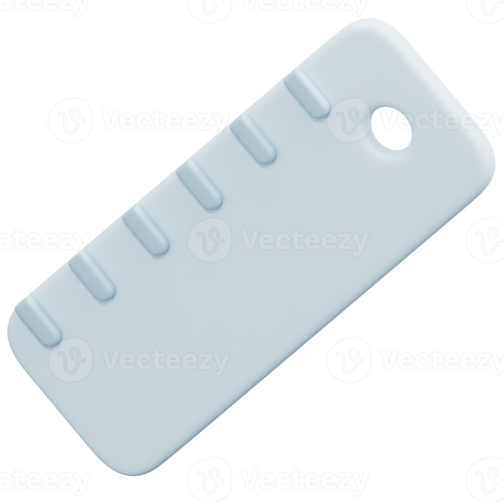 ruler 3d render icon illustration png