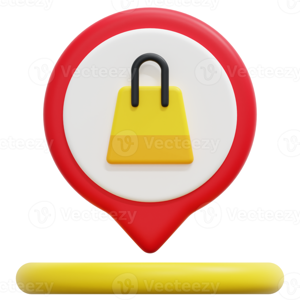 shopping 3d render icon illustration png