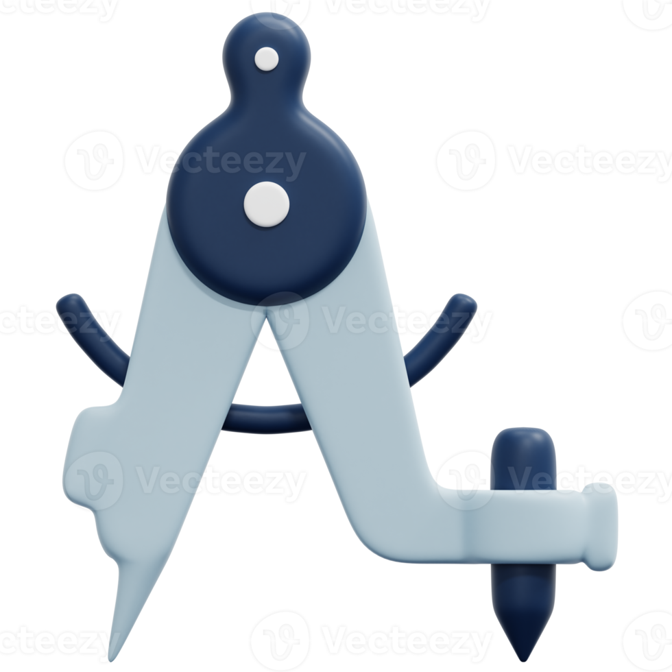 compass 3d render icon illustration png