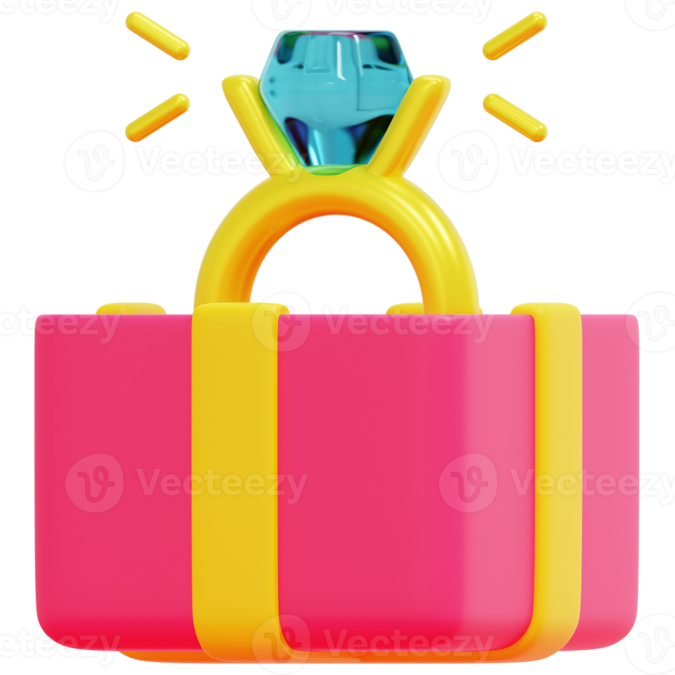 ring 3d geven icoon illustratie png