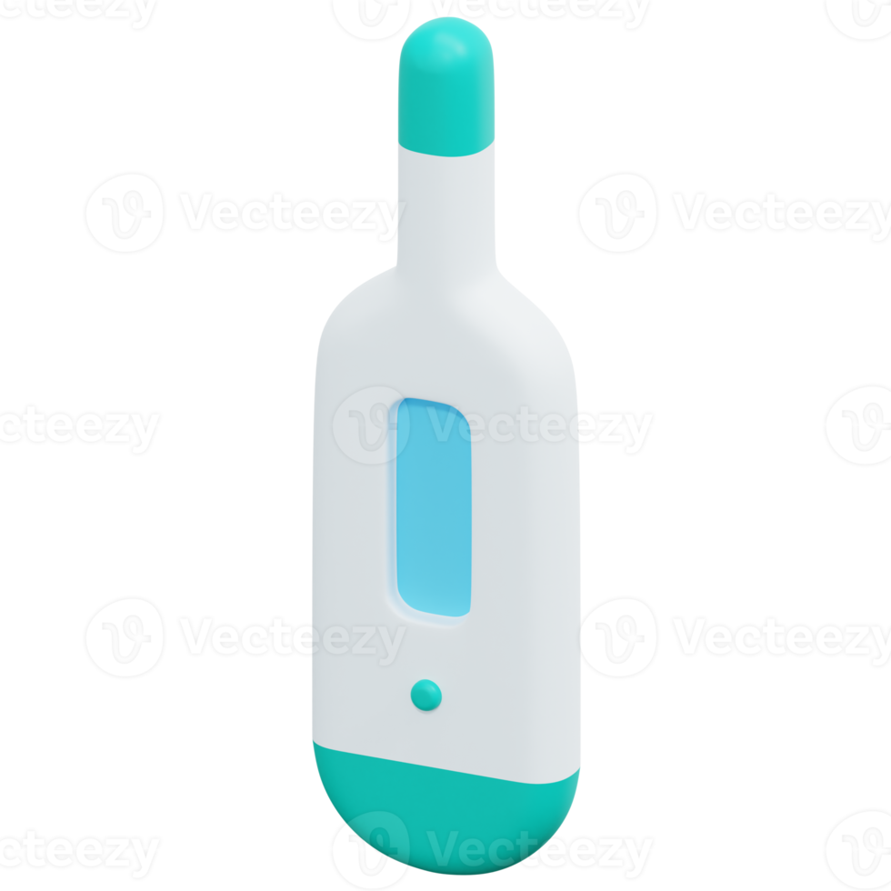 thermometer 3d render icon illustration png