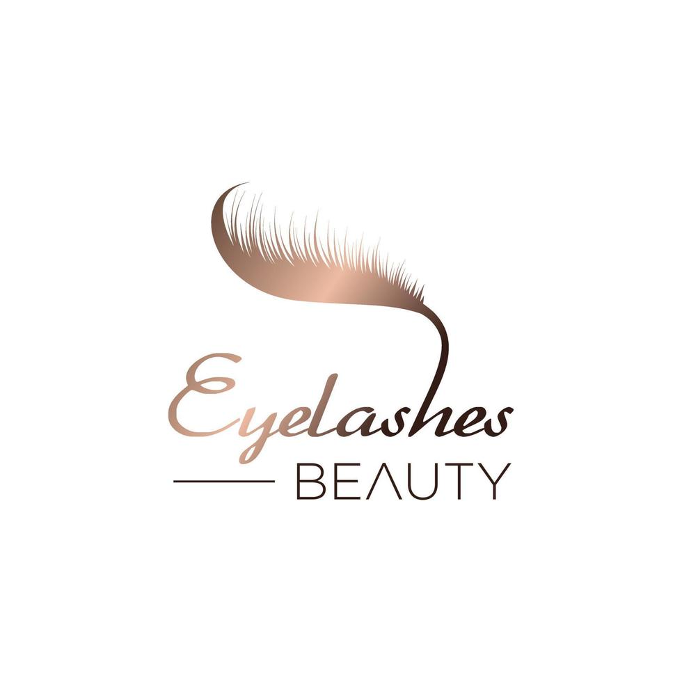 Eyelashes logo design vector with modern creative style