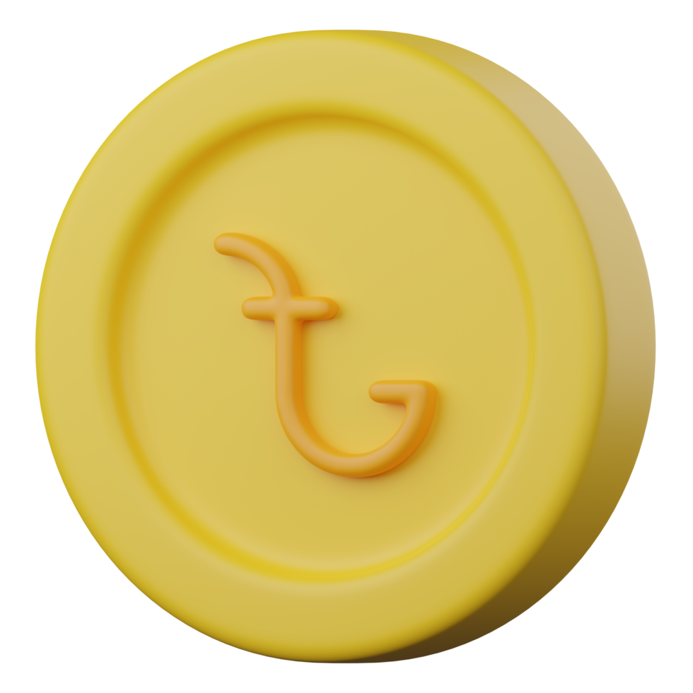 taka coin 3d icon png
