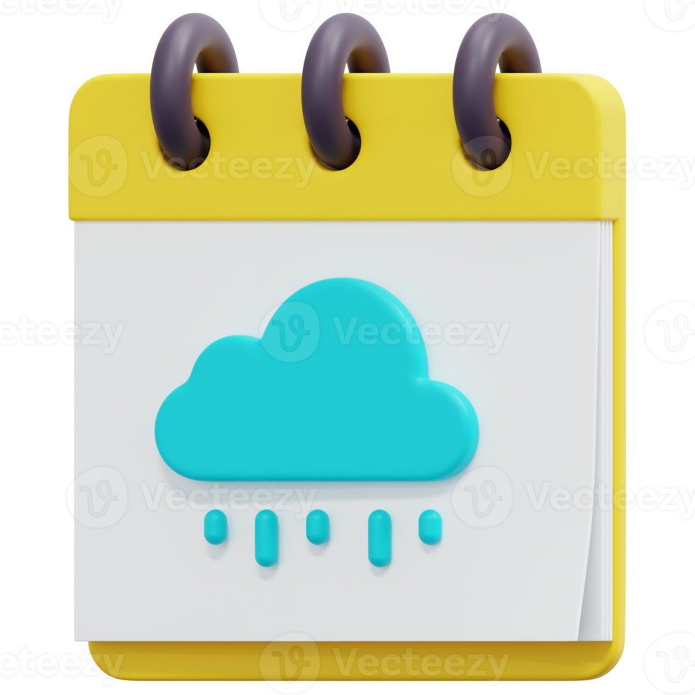 calendar 3d render icon illustration png