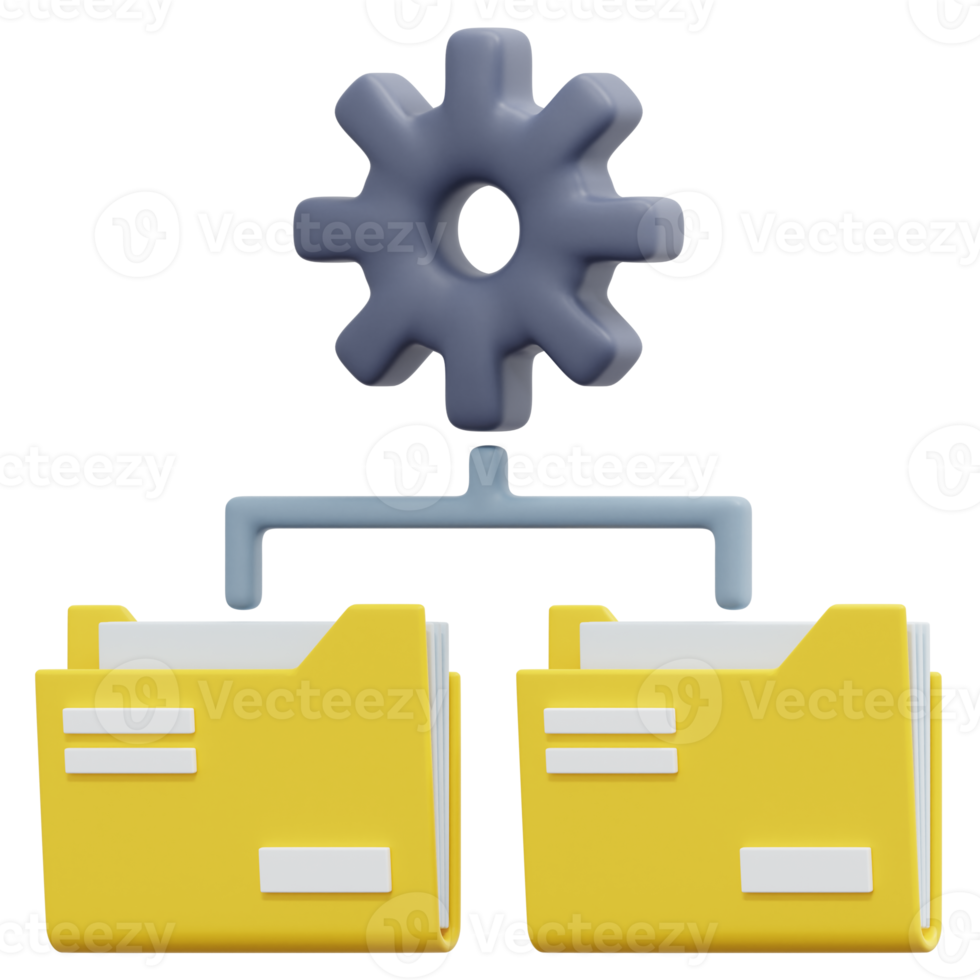 datenverwaltung 3d-render-symbol-illustration png