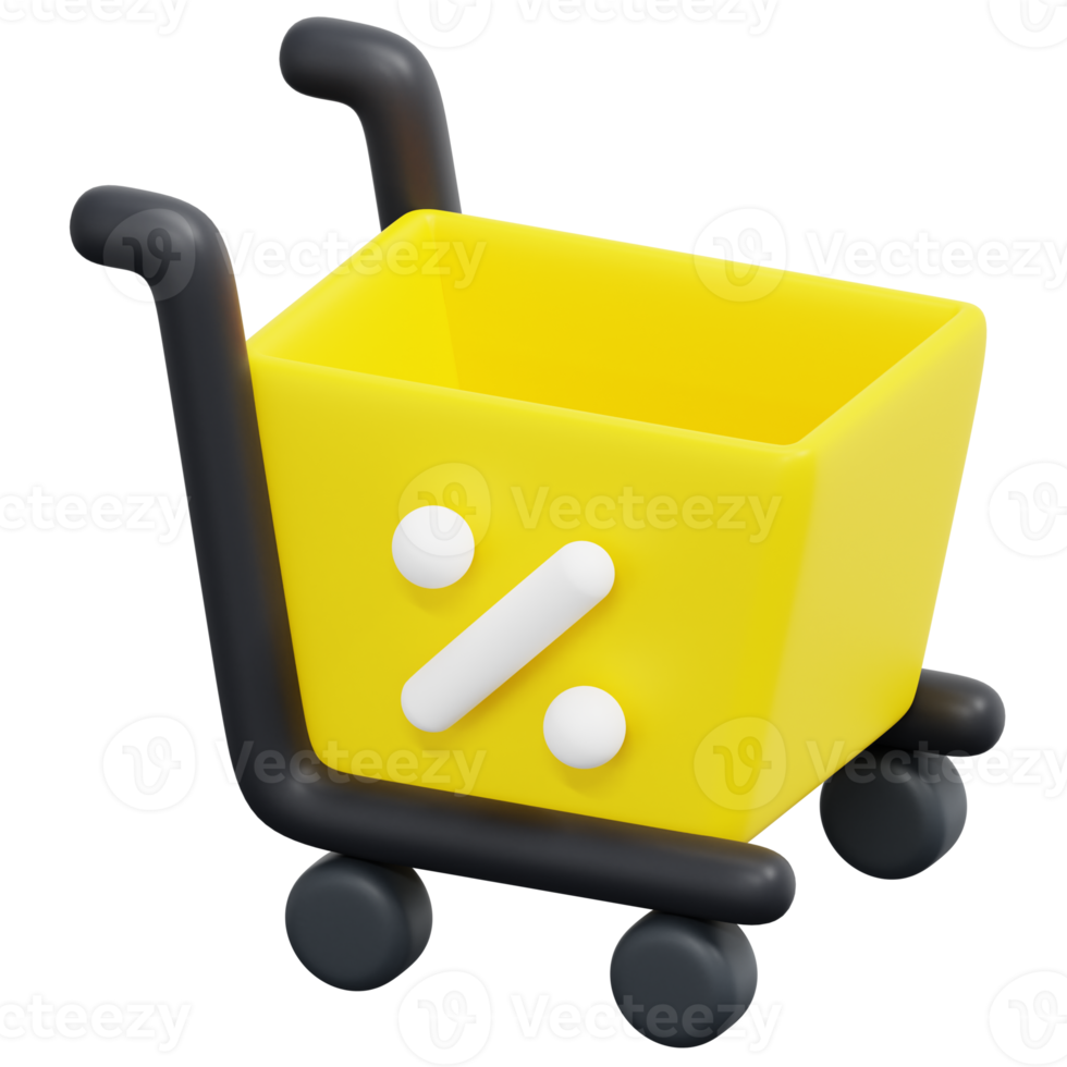 shopping 3d render icon illustration png