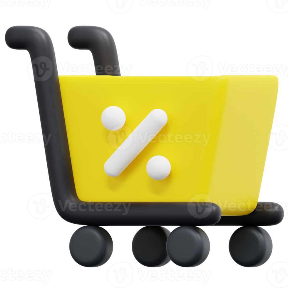 shopping 3d render icon illustration png