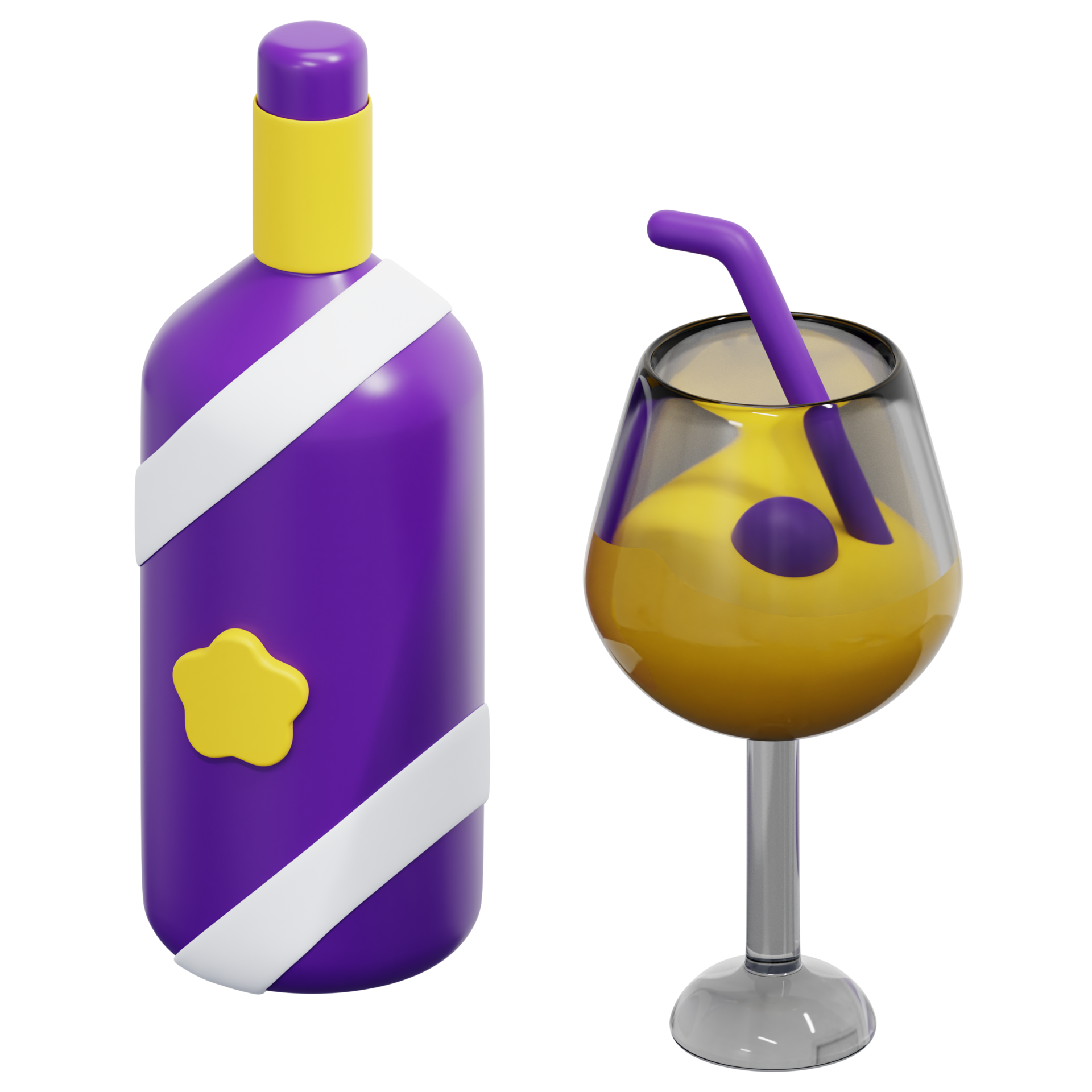 Ouvre-bouteille De Vin Isolé Sur Fond Transparent Illustration Du Rendu 3d