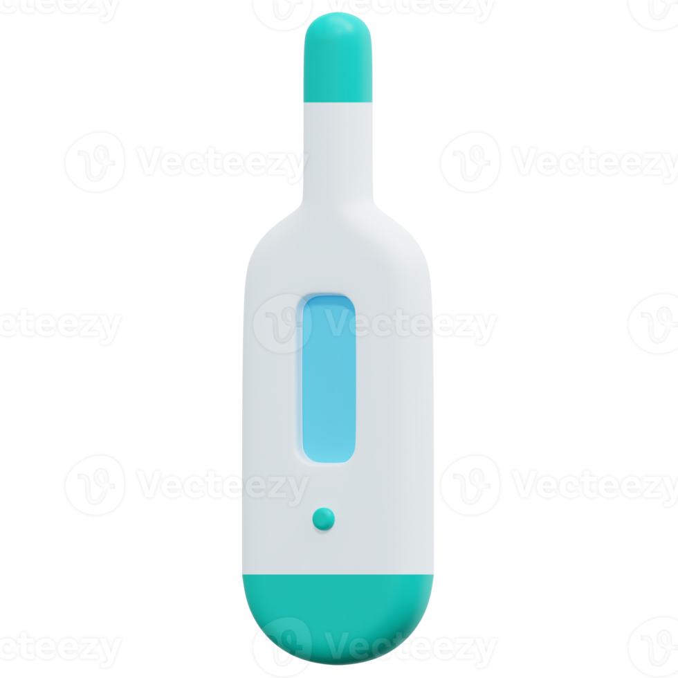 thermometer 3d render icon illustration png