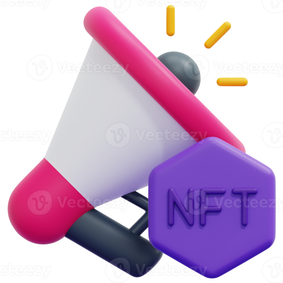 promote 3d render icon illustration png