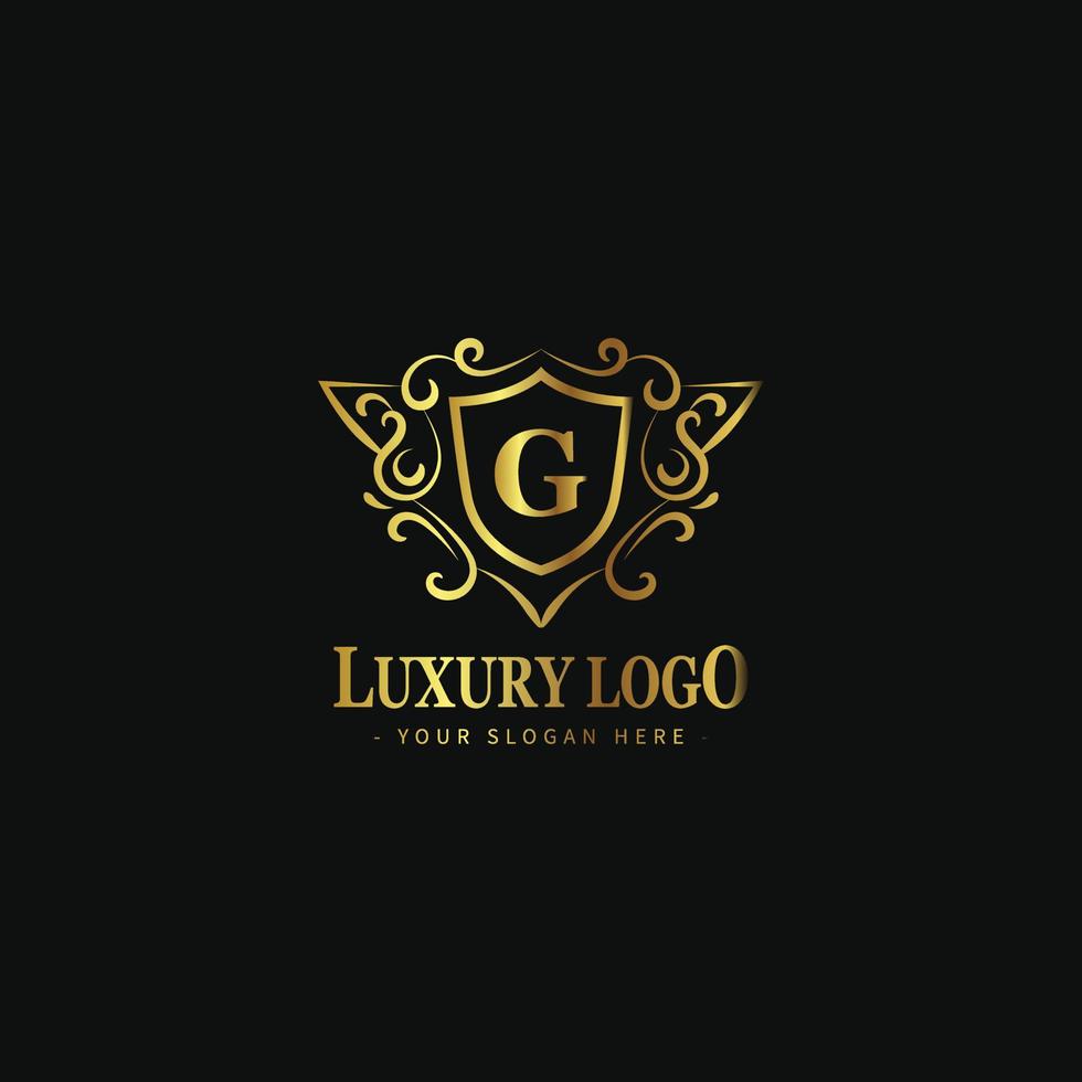 Luxury logo template. suitable for hotel logo, market logo, fashion logo, resort logo, boutique, wedding, etc vector