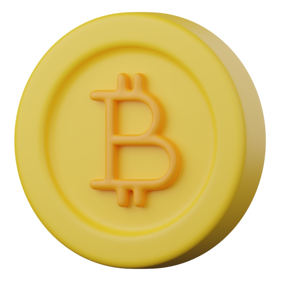 icône bitcoin 3d png